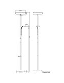 Lámpara de pie LED PALERMO altura 183cm, 5/18W 500/2000Lm regulable 3000+4000+6500K IP20 Negro