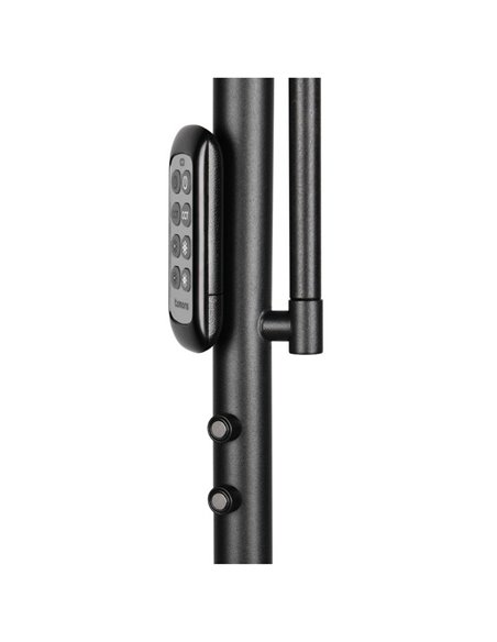 Lámpara de pie LED PALERMO altura 183cm, 5/18W 500/2000Lm regulable 3000+4000+6500K IP20 Negro