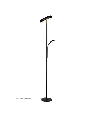 Lámpara de pie LED PALERMO altura 183cm, 5/18W 500/2000Lm regulable 3000+4000+6500K IP20 Negro