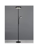 Lámpara de pie LED PALERMO altura 183cm, 5/18W 500/2000Lm regulable 3000+4000+6500K IP20 Negro