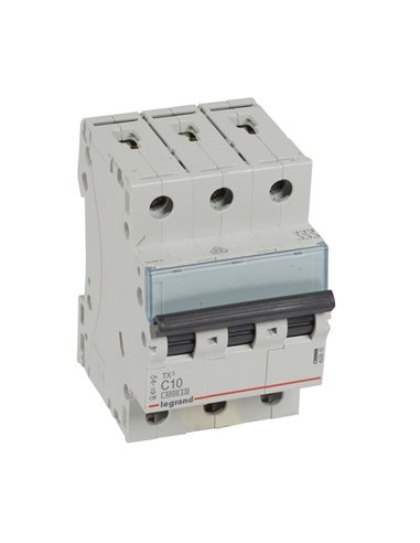 Interruptor magnetotérmico Legrand TX³ 403615, 3P, C10, 6 kA, 400 V