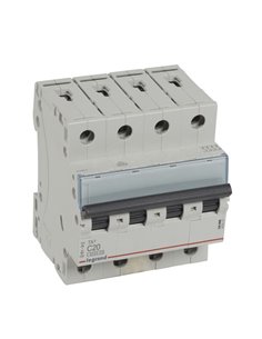Legrand TX³ 403627, 4P, C20, 6 kA, 400 V, interrupteur magnétothermique