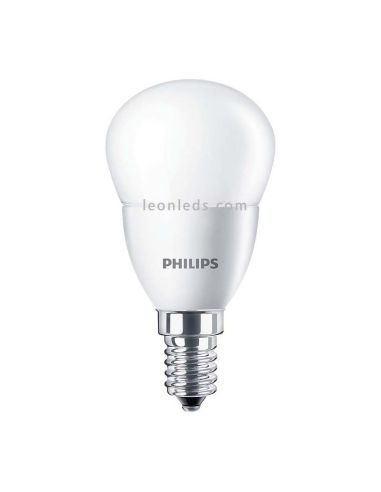 Bombilla LED E14 Philips P45 4W | Bombilla Esferica LED P45 LED de Philips 4W | LeonLeds Iluminación