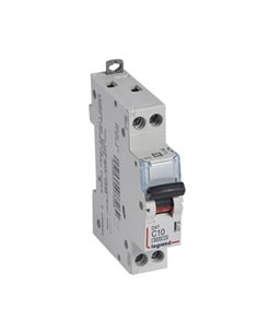 Interrupteur magnéto-thermique Legrand DX³ 407726E, P+N, C10, 6/10 kA, 230 V, 1 module