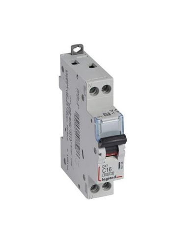 Interrupteur magnéto-thermique Legrand DX³ 407728E, P+N, C16, 6/10 kA, 230 V, 1 module