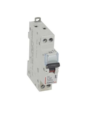 Interruptor magnetotérmico Legrand DX³ 407731E, P+N, C32, 6/10 kA, 230 V, 1 módulo