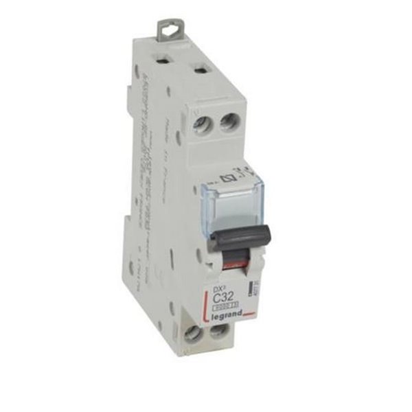 Interruptor magnetotérmico Legrand DX³ 407731E, P+N, C32, 6/10 kA, 230 V, 1 módulo