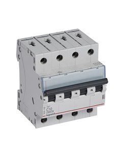 Interruptor magnetotérmico Legrand TX³ 403625, 4P, C10, 6 kA, 400 V