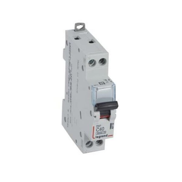 Interrupteur magnéto-thermique Legrand DX³ 407732E, P+N, C40, 6/10 kA, 230 V, 1 module