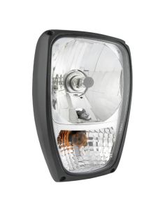 Faro Delantero Halógeno 12V Montaje Horizontal para JCB – Posición, Intermitente, Cruce y Carretera Homologación HC/R A 5 1b