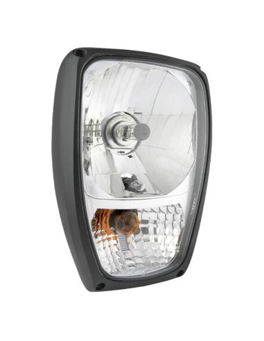 Farol de halogênio de 12 V com montagem horizontal para JCB – Aprovação de posição, piscante, médios e máximos HC/RA 5 1b
