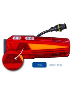 Piloto trasero LED con triangulo Mavic 7 Funciones con luz reflectante y luz de galibo lateral IA SM1 F1 AR 2a S1 R1