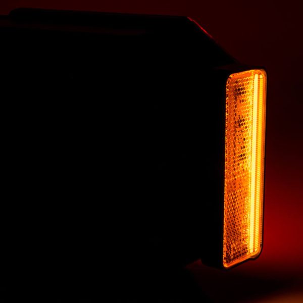 Lanterna traseira triangular LED Mavic de 7 funções com luz refletiva e luz de marcação lateral IA SM1 F1 AR 2a S1 R1