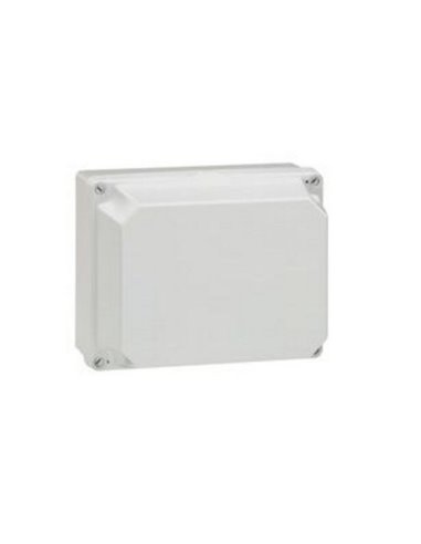 Caja de derivación estanca industrial PLEXO IP55 220x170x140mm tapa opaca, sin entradas RAL7035