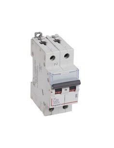 Disjoncteur magnéto-thermique Legrand DX³ 407757E, P+N, 20 A, courbe C, 6/10 kA, 230 V, 2 modules