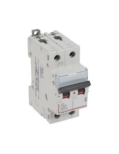 Interruptor automático magnetotérmico Legrand DX³ 407762E, P+N, 63 A, curva C, 6/10 kA, 230 V, 2 módulos