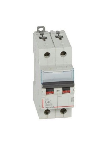Interruptor magnetotérmico automático Legrand DX³ 407804E, bipolar (2P), 40 A, curva C, 6 kA, 230/400 V AC
