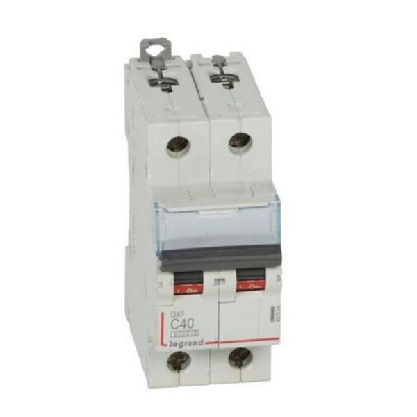 Interrupteur magnétothermique automatique Legrand DX³ 407804E, bipolaire (2P), 40 A, courbe C, 6 kA, 230/400 V CA