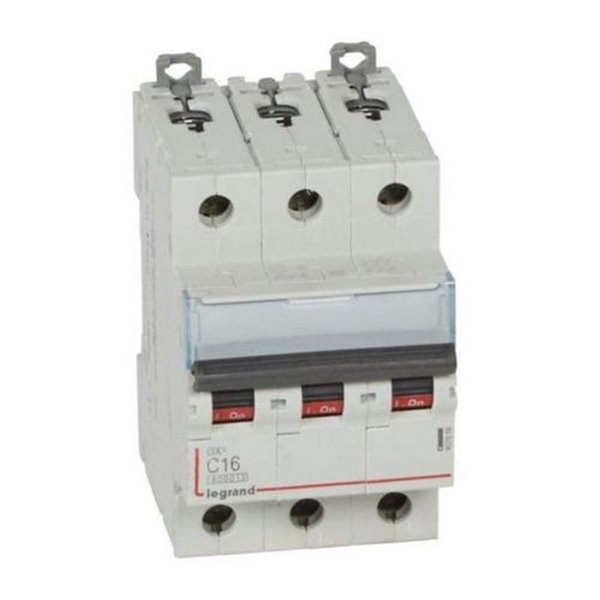 Interrupteur magnétothermique automatique Legrand DX³ 407859E, tripolaire (3P), 16 A, courbe C, 6 kA, 400 V CA