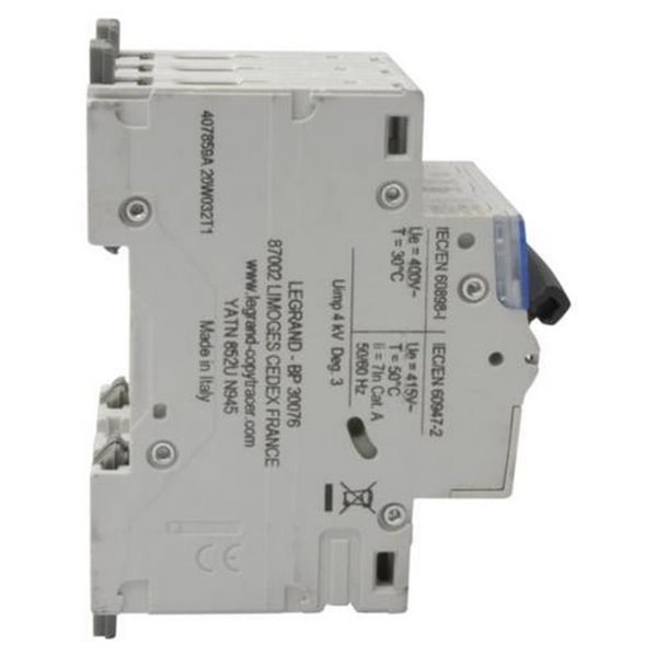 Interruptor magnetotérmico automático Legrand DX³ 407859E, tripolar (3P), 16 A, curva C, 6 kA, 400 V AC