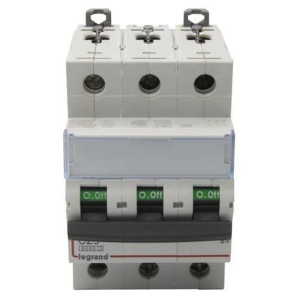 Interrupteur magnétothermique automatique Legrand DX³ 407861E, tripolaire (3P), 25 A, courbe C, 6 kA, 400 V CA