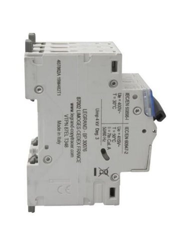 Interruptor magnetotérmico automático Legrand DX³ 407862E, tripolar (3P), 32 A, curva C, 6 kA, 400 V AC
