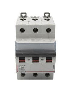Interruptor magnetotérmico automático Legrand DX³ 407863E, tripolar (3P), 40 A, curva C, 6 kA, 400 V AC 2
