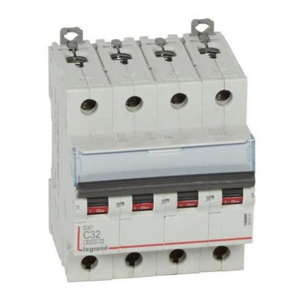 Interruptor magnetotérmico automático Legrand DX³ 407931E, tetrapolar (4P), 32 A, curva C, 6 kA, 400 V AC