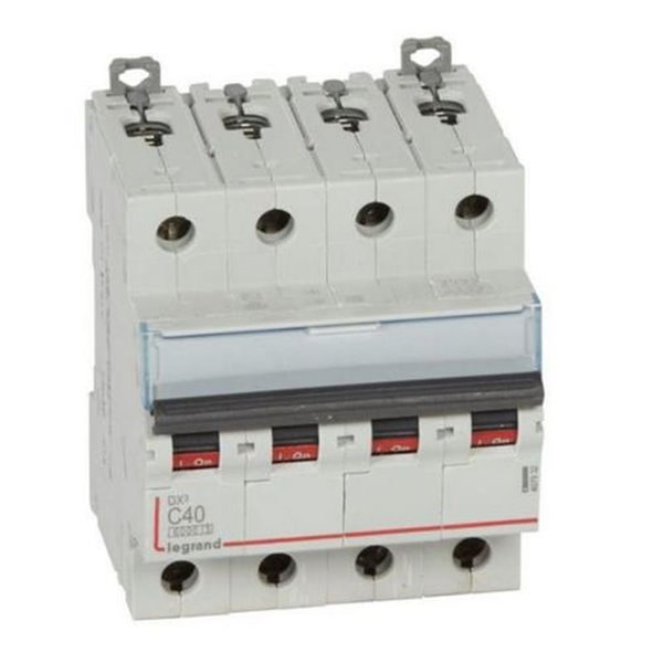 Interruptor magnetotérmico automático Legrand DX³ 407932E, tetrapolar (4P), 40 A, curva C, 6 kA, 400 V AC