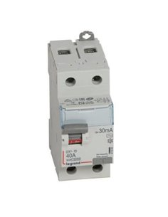 Interruptor diferencial Legrand DX³-ID 411505E, bipolar (2P), 40 A, 30 mA, tipo AC, 230 V