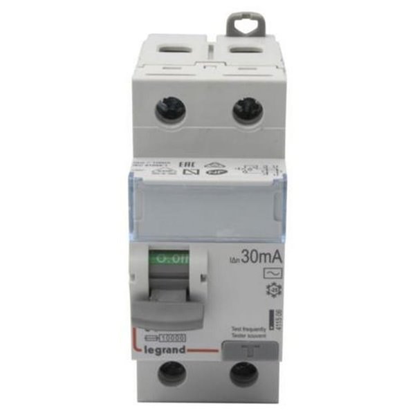 Interruptor diferencial Legrand DX³-ID 411506E, bipolar (2P), 63 A, 30 mA, tipo AC, 230 V