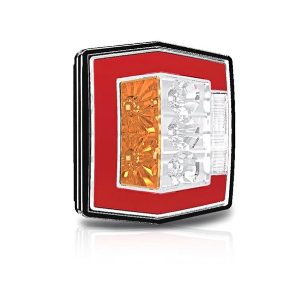 Piloto Trasero LED 4 Funciones Fristom FT-121 Remolque Agrícola con luz de matrícula | LeonLeds Iluminación