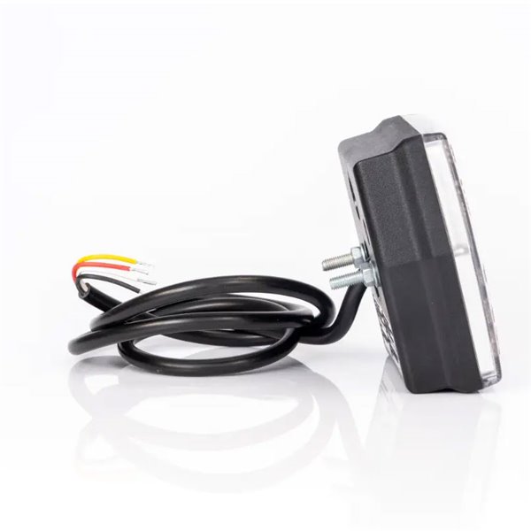 Piloto trasero LED FT-121 T LED con cable 1m, luz de matrícula, 4 funciones 12-36V, E9 11838 S1 R1 L 2a