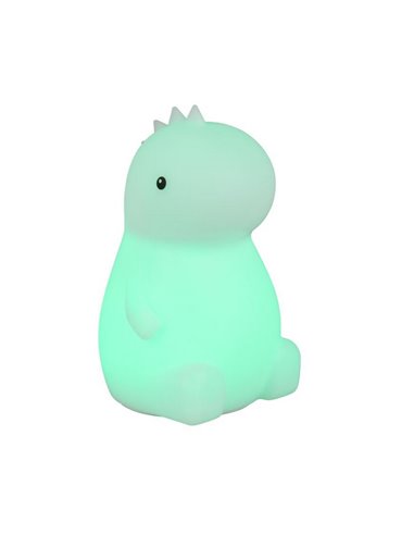Luz nocturna infantil LED REXY dinosaurio 40lm, 3000K + RGB IP20 Blanco