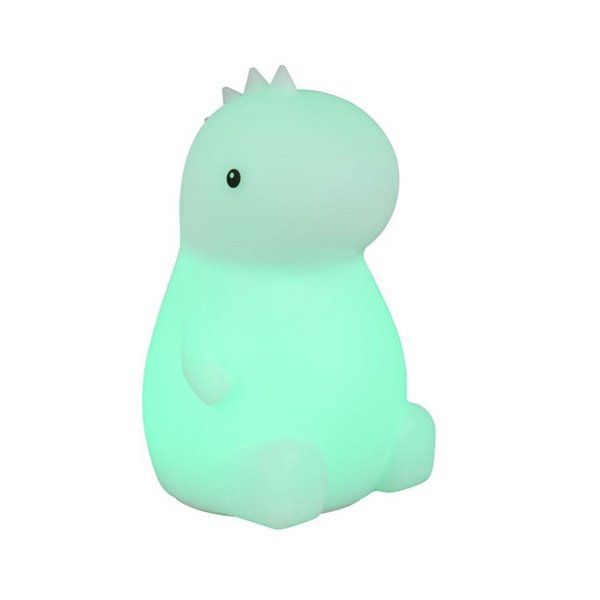 Luz nocturna infantil LED REXY dinosaurio 40lm, 3000K + RGB IP20 Blanco