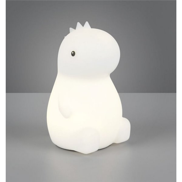 Luz noturna LED REXY Dinossauro para crianças, 40lm, 3000K + RGB IP20 Branco