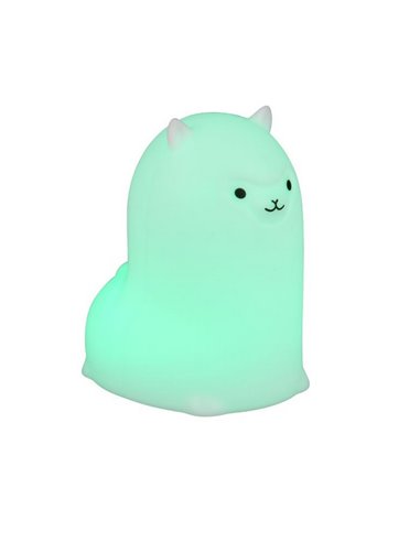 Luz nocturna infantil LED PAKY alpaca 40lm, 3000K + RGB IP20 Blanco