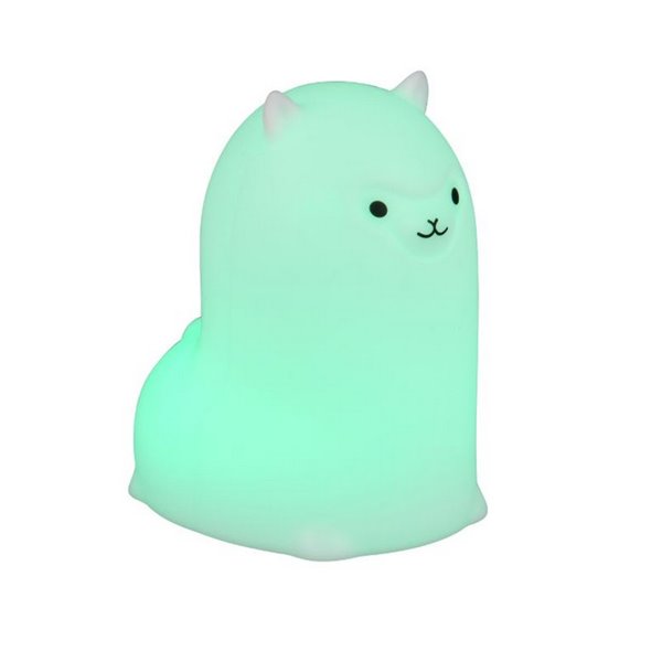 Luz nocturna infantil LED PAKY alpaca 40lm, 3000K + RGB IP20 Blanco