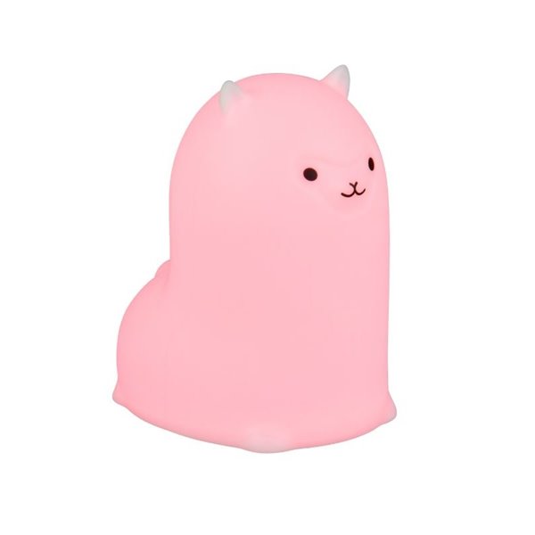 Luz nocturna infantil LED PAKY alpaca 40lm, 3000K + RGB IP20 Blanco