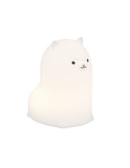 Luz nocturna infantil LED PAKY alpaca 40lm, 3000K + RGB IP20 Blanco