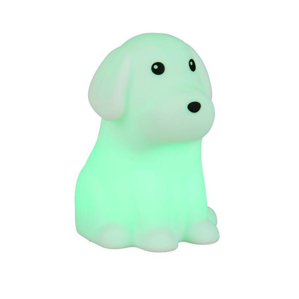 Luz nocturna infantil LED WALDY perrito 40lm, 3000K + RGB IP20 Blanco