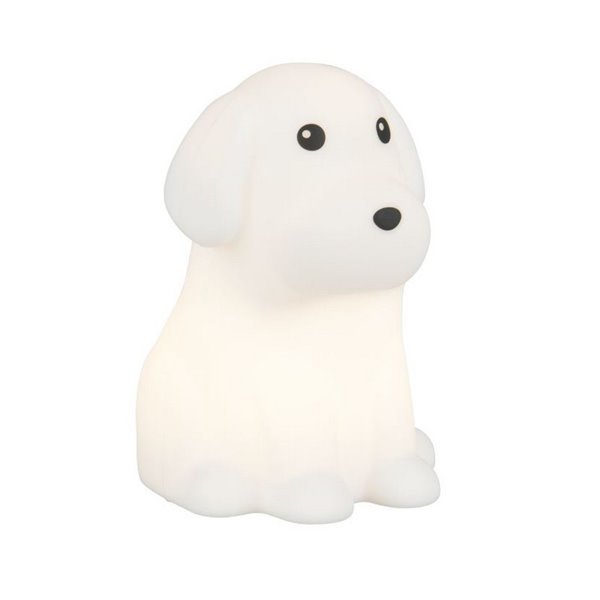 Luz nocturna infantil LED WALDY perrito 40lm, 3000K + RGB IP20 Blanco