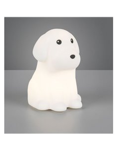 Luz nocturna infantil LED WALDY perrito 40lm, 3000K + RGB IP20 Blanco 2