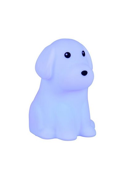 Luz noturna infantil LED WALDY, cachorrinho, 40lm, 3000K + RGB, IP20, branca