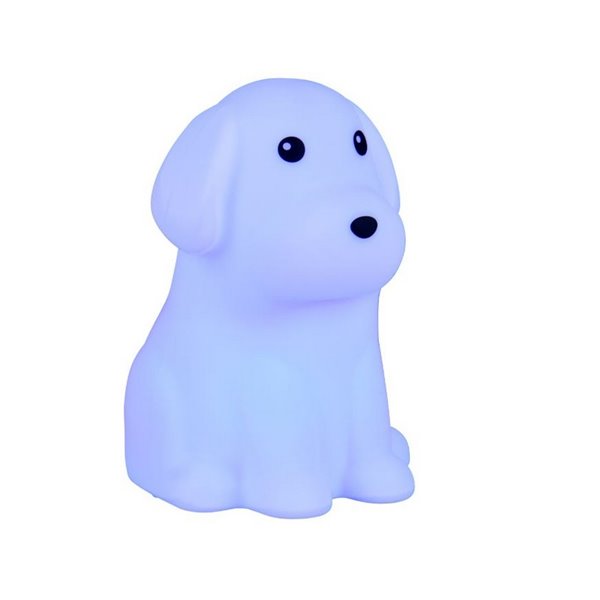Luz nocturna infantil LED WALDY perrito 40lm, 3000K + RGB IP20 Blanco