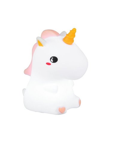Luz nocturna infantil LED GOLDY unicornio 40lm, 3000K + RGB IP20 Blanco
