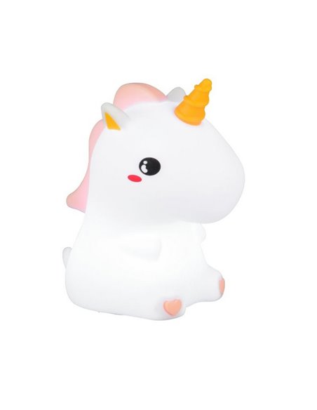 Luz nocturna infantil LED GOLDY unicornio 40lm, 3000K + RGB IP20 Blanco