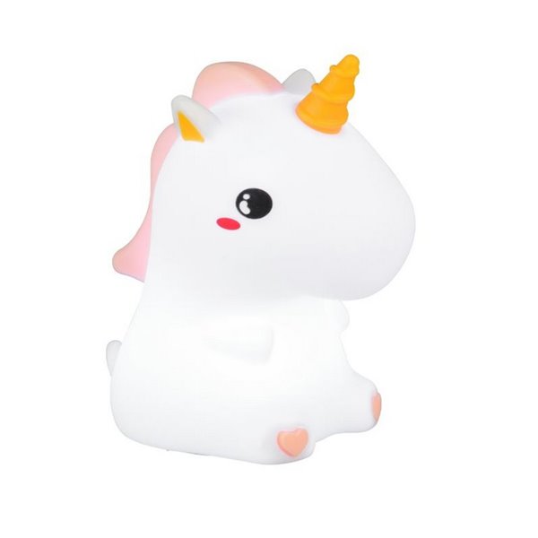 Luz nocturna infantil LED GOLDY unicornio 40lm, 3000K + RGB IP20 Blanco
