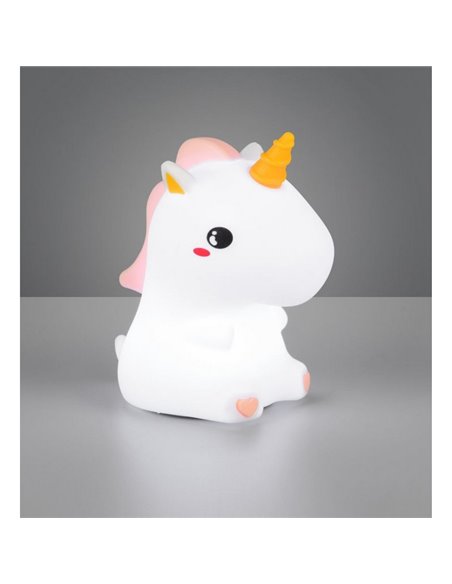 Luz nocturna infantil LED GOLDY unicornio 40lm, 3000K + RGB IP20 Blanco