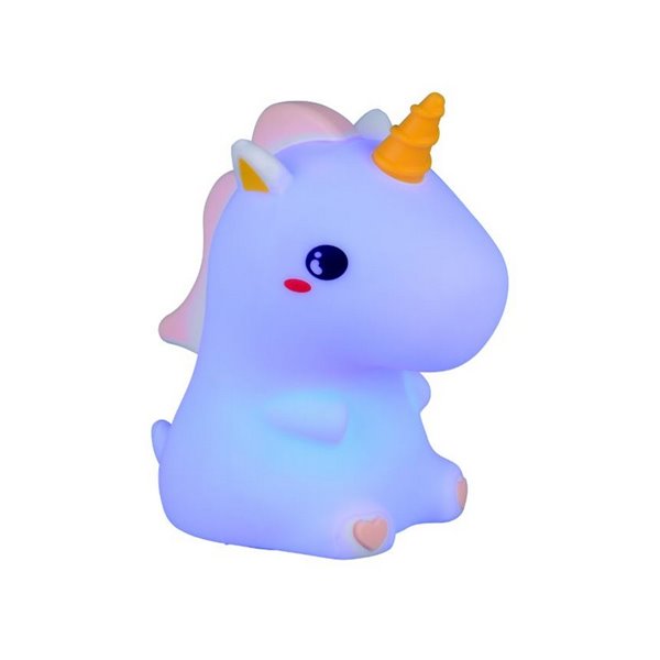 Luz nocturna infantil LED GOLDY unicornio 40lm, 3000K + RGB IP20 Blanco